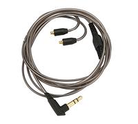 Maqulae Câble de Remplacement pour écouteurs MMCX vers 3,5 Mm, cintré en | Âme en Cuivre étamé, Fiche 3,5 Mm Plaquée or, Design D’arceau préformé, Câble TPE tressé de 1,2 M, pour Shure SE215/SE535/