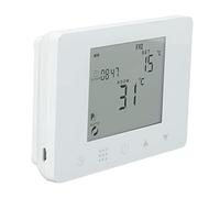 Maqulae Contrôleur de Température sans Fil, Thermostat Intelligent avec écran LCD rétroéclairé Programmable avec Mémoire de Mise Hors Tension, pour Chaudière à Gaz et Système de