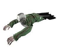 Maqulae Fantôme Rampant électrique avec Effets d'horreur | Accessoire fantôme pour Halloween, boîtes de nuit, fêtes, tissu pliable + plastique, fonctions sonores et lumineuses