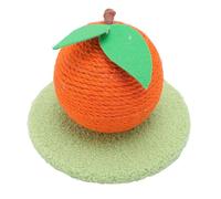 Maqulae Griffoir Interactif pour Chat Orange avec Tour à Balles en Sisal et Plateau à Griffer pour L'entretien des Griffes et l'exercice Physique. Modèle Anti-Perte de Poils.