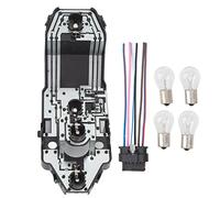 Maqulae Jeu de Fiches de Fil de Prise de Feu Arrière, Connecteur de Porte-ampoule de Feu Arrière pour F55 F56 F57 avec Faisceau de 6 Fils et 4 Ampoules OE 63217361305