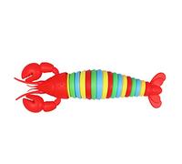 Maqulae Jouet de Décompression Sensorielle de Soulagement de l'anxiété du Bout des Doigts de Homard 3D pour Le TDAH Ajouter Un Soulagement du Stress avec Une Décoration de Bureau (Tête Rouge)