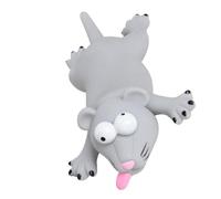 Maqulae Jouet de Fausse Souris Réaliste, Jouet de Farce de Souris Couinante pour Enfants avec Son Réaliste, Matière Plastique Souple pour L'éducation Précoce des Tout-Petits (Gris Clair)
