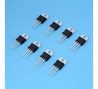 Maqulae Kit D'assortiment de Transistors 40 Pièces 8 Types 7805 7812 LM317 | Ensemble de Régulateurs de Tension TO-220, JFET Canal N pour L'amplification à Large Bande, éléments électroniques Durables
