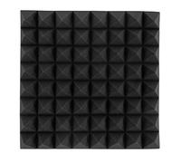 Maqulae Mousse Acoustique Pyramidale, Panneaux de Mousse Insonorisants et de Réduction du Bruit pour Studio D'enregistrement, Bureau, Cinéma Maison avec Taille 50 X 50 X 10 Cm