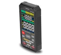 Maqulae Multimètre Numérique Testeur de Tension True RMS Identification Automatique 3 écrans LCD de Poche Mesure AC DC avec étui de Transport pour la Mesure de l'électricité