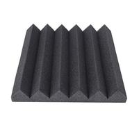 Maqulae Panneaux de Mousse Acoustique, Panneaux D'absorption Acoustique des Vagues pour le Traitement des Murs de Studio de Réduction du Bruit (Schwarz)