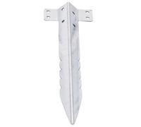 Maqulae Paquet de 10 Petits Supports de Traverses de Chemin de Fer, Piquets de Traverses de Chemin de Fer en Métal, Piquets de Jardin en Acier galvanisé pour Lits Surélevés en Boi
