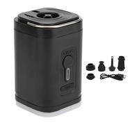 Maqulae Pompe à Air Portable, 4 KPa 200 LPM, Gonflage Rapide, Rechargeable par USB avec 5 Buses, Lumière LED, pour Bouées, Matelas Pneumatiques, Tapis de Camping