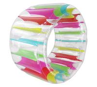 Maqulae Rouleau à Eau Gonflable Roue à Eau Gonflable Roue de Hamster Jouet d'eau 100 Cm Grand Flotteur à Rouleaux en PVC pour Enfants Piscine Lac Plage avec des Couleurs Brillantes (Colorée)