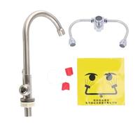 Maqulae Station de Lavage Oculaire Montée sur Robinet, Kit de Rinçage Oculaire D'urgence à Double Usage, Kit de Lavage pour Laboratoire, Usine G1/2