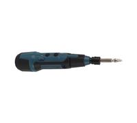 Maqulae Tournevis électrique 3.6V avec Lumière, Batterie au Lithium 900mAh Intégrée, Vitesse 200r/min, Portable avec 10 Embouts pour les Réparations de Bricolage à Domicile