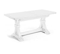 Mar.c.a. Design - Table rectangulaire extensible de 180 à 360 cm en style Arte Povera - Table en bois massif 180 x 85 x 78 cm - Fabriqué en Italie