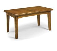Mar.c.a. Design - Table Salle à Manger Extensible Bois Massif 180-360 cm Table rectangulaire Noyer 180x100 cm Pieds Droits Style Arte povera Made in Italy