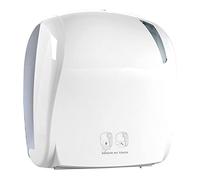 Mar Plast A88510 E-Skin Dispenser pour rouleau de serviettes en papier Blanc/transparent 371 x 221 x 330 mm