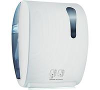 Mar Plast Distributeur électronique pour rouleau de papier essuie-mains photo, ligne colorée Soft Touchmar Plast (blanc)