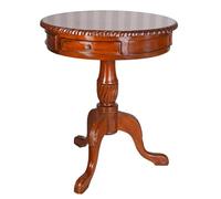 Mar008 Mar008 Palazzo Table à thé antique en acajou sculpté Marron 60 cm