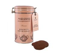 Marabissi | Biscuits artisanaux au chocolat et au sel de mer | Boîte Métal Biscuits Chocolat & Sel - 1 x 200 Gr