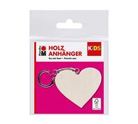 Marabu 0317000000030 Kids Pendentif Coeur Bois Marron