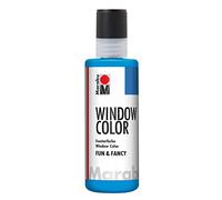 - fun & fancy - peinture fenêtre repositionnable - tube de 80 ml - bleu azur mr040604095