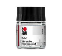 Marabu 11060005000 - Vernis transparent incolore 50 ml dans un verre, vernis résine haute brillance à base de solvants, résistant aux intempéries, pour les loisirs, les loisirs et l'art