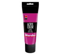 Marabu 12010025014 Peinture acrylique magenta à base d'eau, séchage rapide, résistant à la lumière, imperméable, applicable au pinceau et à l'éponge sur toile, papier et bois