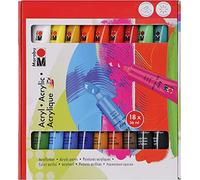 Marabu 121000201 - Couleurs Acrylique Set, 18 x 36 ML, Acrylfarben