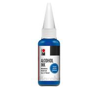 Marabu 12160059057 - Encre à alcool gentiane 20 ml - Encre à alcool pour art fluide, résine art et résine époxy, pour supports non absorbants, papier spécial enduit, métal, céramique et verre