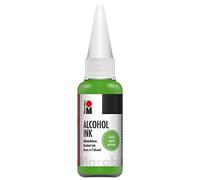 Marabu 12160059158 - Encre à alcool pomme, 20 ml, encre à alcool, pour art fluide, résine et résine époxy, pour supports non absorbants, papier spécial enduit, métal, céramique et verre