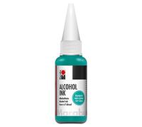 Marabu 12160059297 - Encre à alcool vert aqua, 20 ml, encre à alcool pour art fluide, résine et résine époxy, pour supports non absorbants, papier spécial enduit, métal, céramique et verre