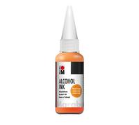 Marabu 12160059324 - Encre à alcool orange fluo, 20 ml, pour art fluide, résine et résine époxy, pour supports non absorbants, papier spécial enduit, métal, céramique et verre