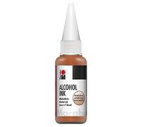 Marabu 12160059789 - Encre à l'alcool bronze métallisé, 20 ml, encre à l'alcool, pour art fluide, résine et résine époxy, pour supports non absorbants, papier spécial enduit, métal, céramique et verre