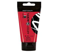 Marabu 12200002911 - Artist Acryl Rouge Carmin 75 ML, Peinture Acrylique Fine de qualité Artistique, à Base d'eau, consistance pâteuse, hautement pigmentée, très Bonne Brillance et opacité