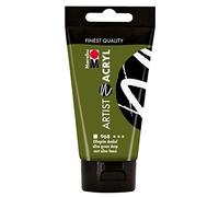 Marabu 12200002968 - Artist Acryl Vert Olive foncé 75 ML, Peinture Acrylique Fine de qualité Artistique, à Base d'eau, consistance pâteuse, hautement pigmentée, très Bonne Brillance et opacité