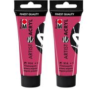 Marabu 12200055914 - Artist Acryl magenta primaire 914, 22 ml, peinture acrylique fine de qualité artistique, à base d'eau, consistance pâteuse, hautement pigmentée, très bonne brillance et opacité.