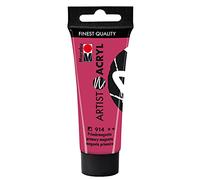 Marabu 12200055914 - Artist Acryl magenta primaire 914, 22 ml, peinture acrylique fine de qualité artistique, à base d'eau, consistance pâteuse, hautement pigmentée, très bonne brillance et opacité.