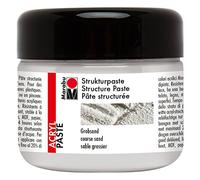 Marabu 122625814 - Pâte à Structure Sable Gros Grains, 225 ML, Blanc