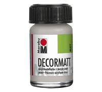 Marabu 1401 39 782 Decormatt acrylique, argent métallique 782, 15 ml