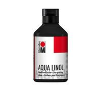Marabu couleur pour linogravure aqua, noir, 250 ml, 151013073 Noir G