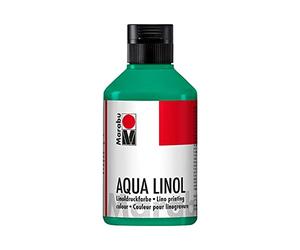 Marabu 15100013097 - Encre pour linoléum à base d'eau - Inaltérable - Bleu sarcelle - 250 ml - Pour toutes les techniques haute pression à l'école, les loisirs et le graphisme