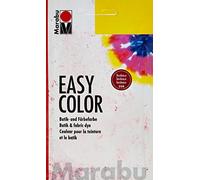 Marabu 17350022034 Easy Color Bordeaux, 25 g de teinture à la main pour coton, lin, soie et tissus mélangés, lavable à la main jusqu'à 30 °C, très bonne résistance à la lumière, ne résiste pas à la cuisson