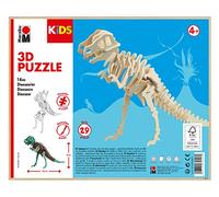 Marabu Puzzle en bois 3D Dinosaure T-Rex - 29 pièces - FSC - Dès 10 ans