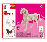 Marabu 317000000023 Kids Puzzle en Bois 3D avec 30 pièces en Bois certifié FSC, env. 18 x 16 cm, Technique d'emboîtement Simple, pour Peindre et façonner Individuellement