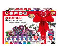 Marabu Ensemble Window Color Aquarelle Fun & Fancy for You – 2 films A3, 10x80ml, 161 pièces