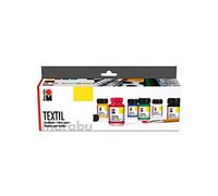 Marabu Assortiment de peintures pour Textile, Noir