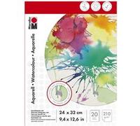 Marabu Bloc aquarelle, 240 x 320 mm, 210g/m2, 20 feuilles, G