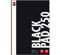 Marabu Bloc créatif "Black Pad" DIN A4 250 g/qm 20 feuilles