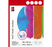 MARABU Bloc de peinture acylique, 240 x 320 mm, 360 g/m2
