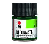 Marabu Decormatt 14010005075 075 Peinture acrylique mate à base d'eau, crémeuse et colorée, résistante à la salive et aux intempéries, pour peindre et pochoir