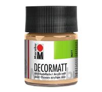 Marabu Decormatt Acryl 14010005029 - Decormatt Acryl Rosé Beige 029, 50 ml, peinture acrylique veloutée à base d'eau, crémeuse et aux couleurs intenses, résistante à la salive, résistante aux